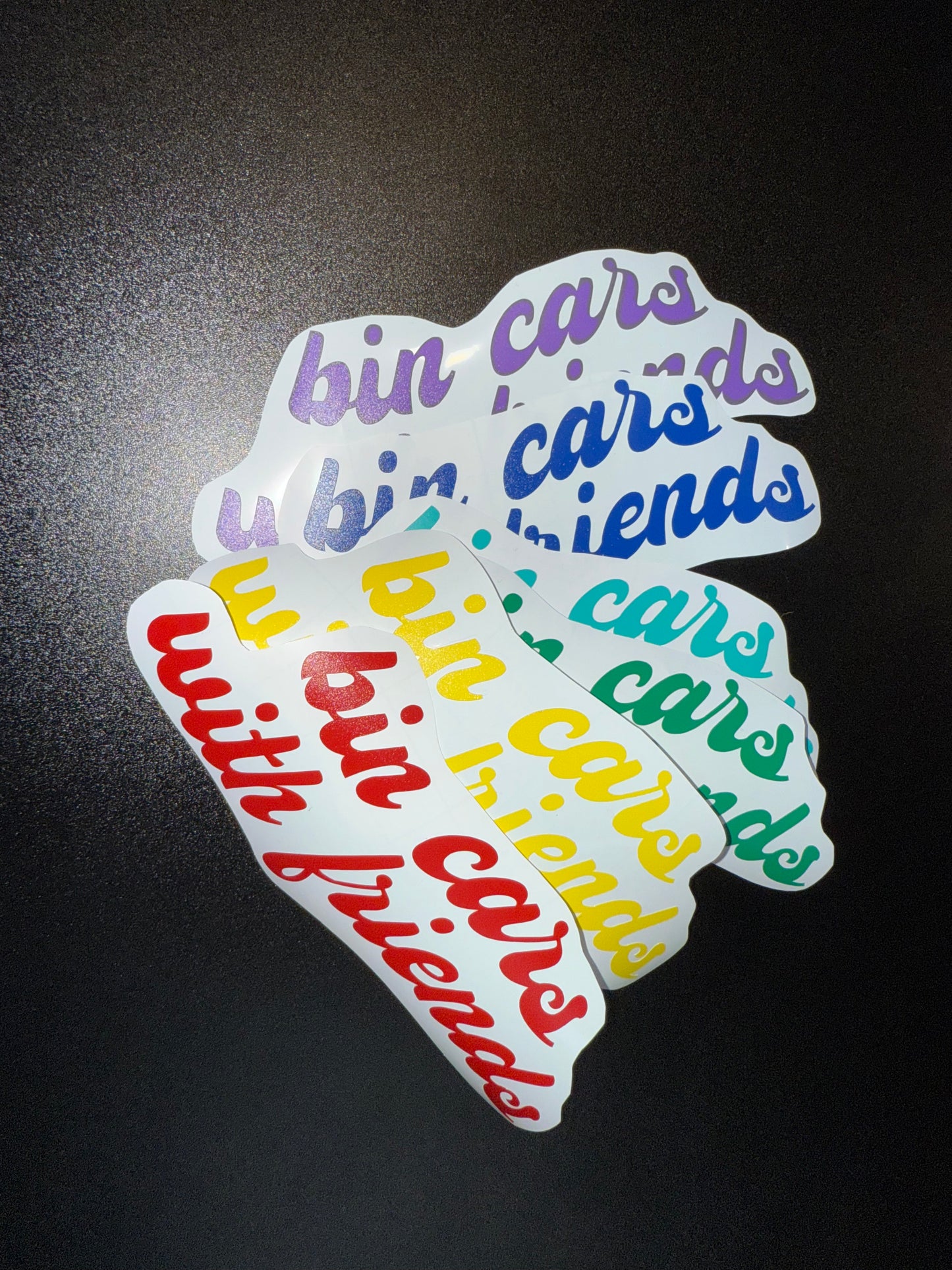 Bin cars with friends